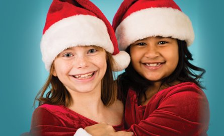 Friends in Santa Hats